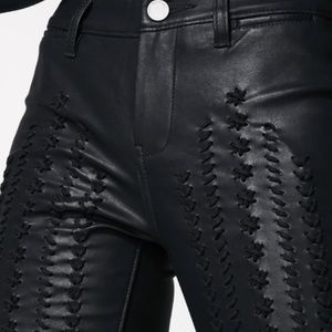 BLANKNYC Skinny Faux Leather Pant w/Lace-Up Detail